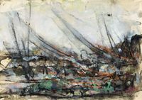 Vision 2. Acrylic on paper. 42 x 30 cms